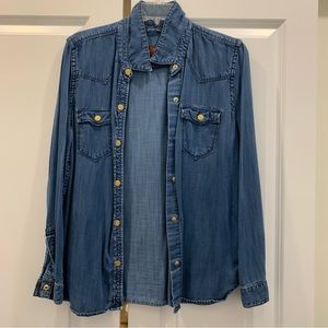 7 for All Mankind Jean Button Up Shirt